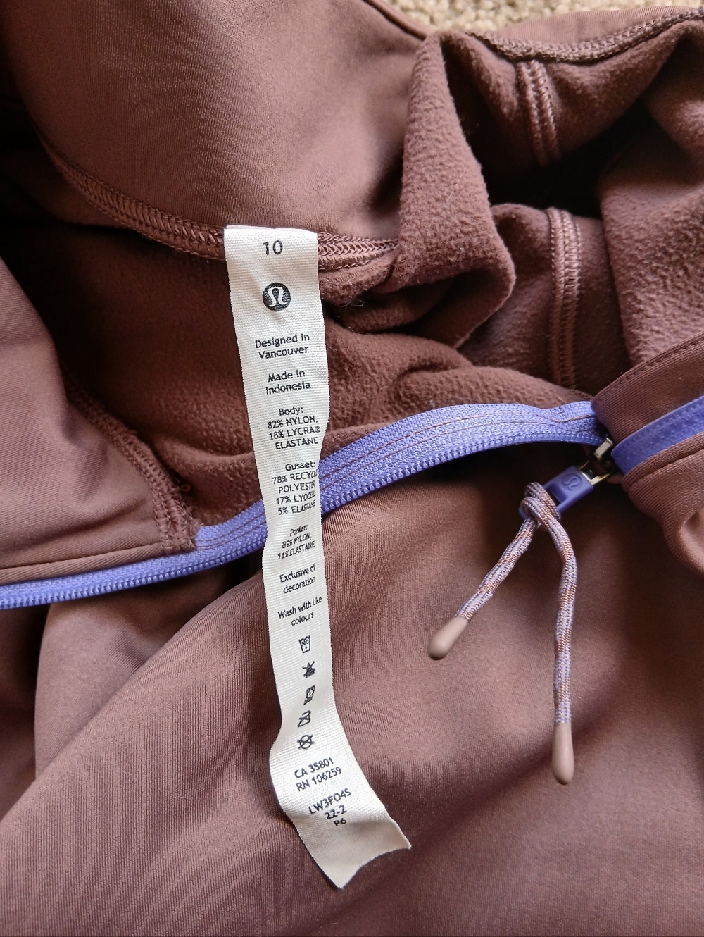 Lululemon Quarter Zip Workout Sweatshirt - Picture 5 of 9